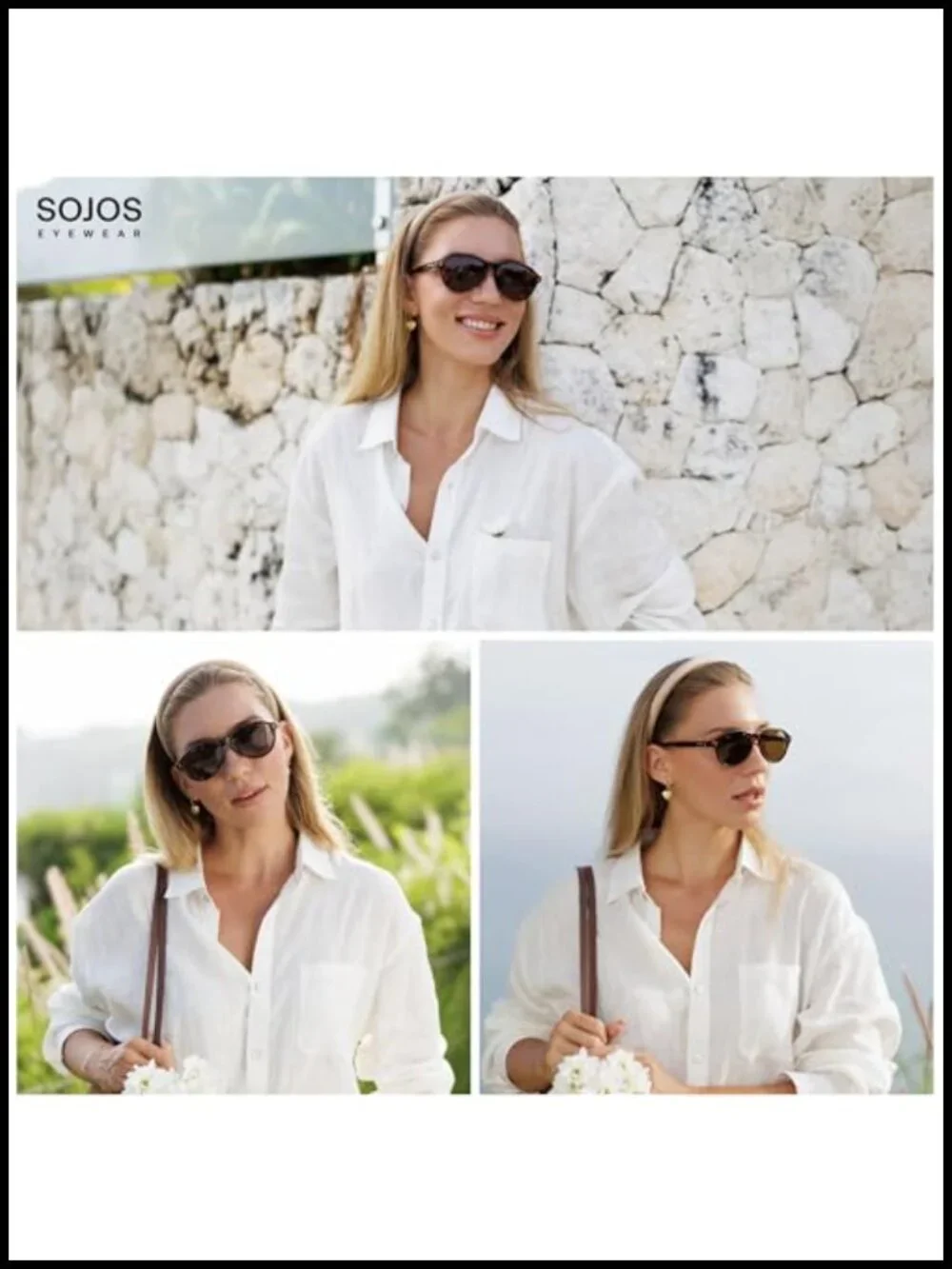 Retro Aviator Polarized Sunglasses UV Protection Driving Hiking Yoga